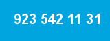 923 542 11 31 923 542 11 31